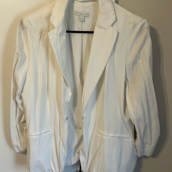 New York & Company Cream Tailored Blazer - Picture 3 of 8